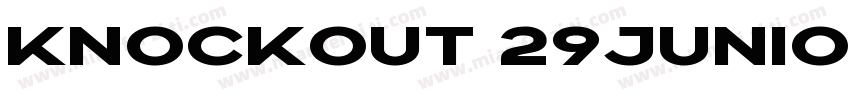 knockout 29juniorltweight字体转换